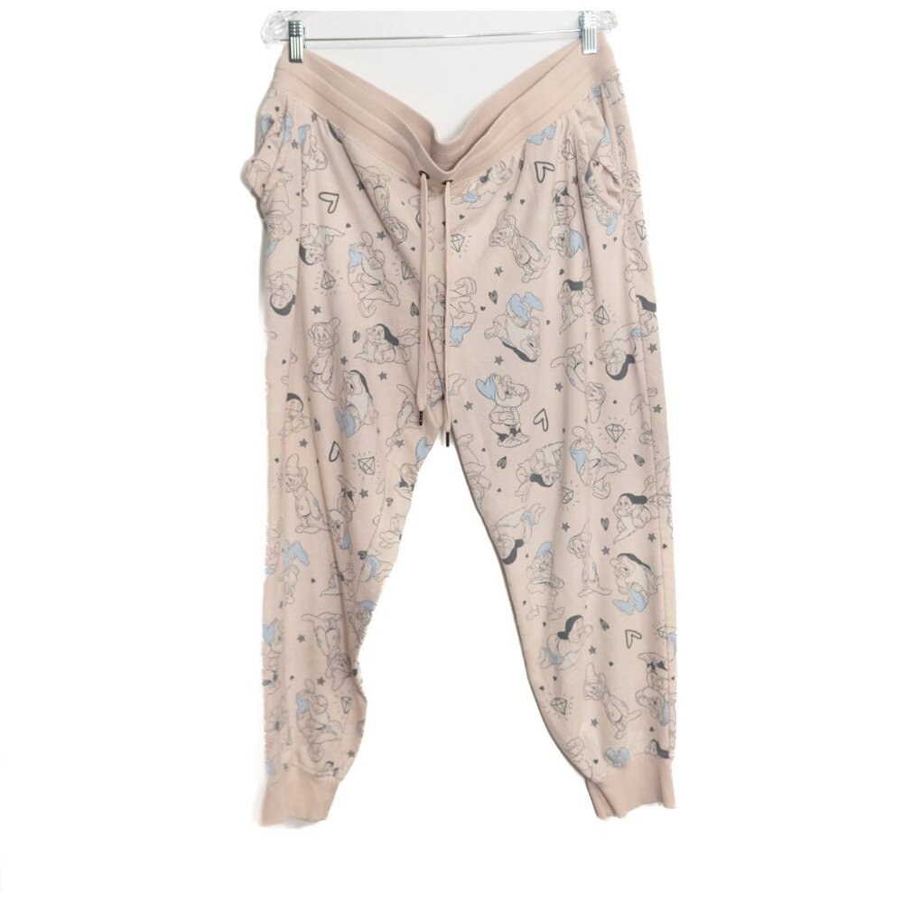 Disney Size XL(16-18) Seven Dwarfs Soft Lounge Joggers Whimsical Comfort Sleepwe